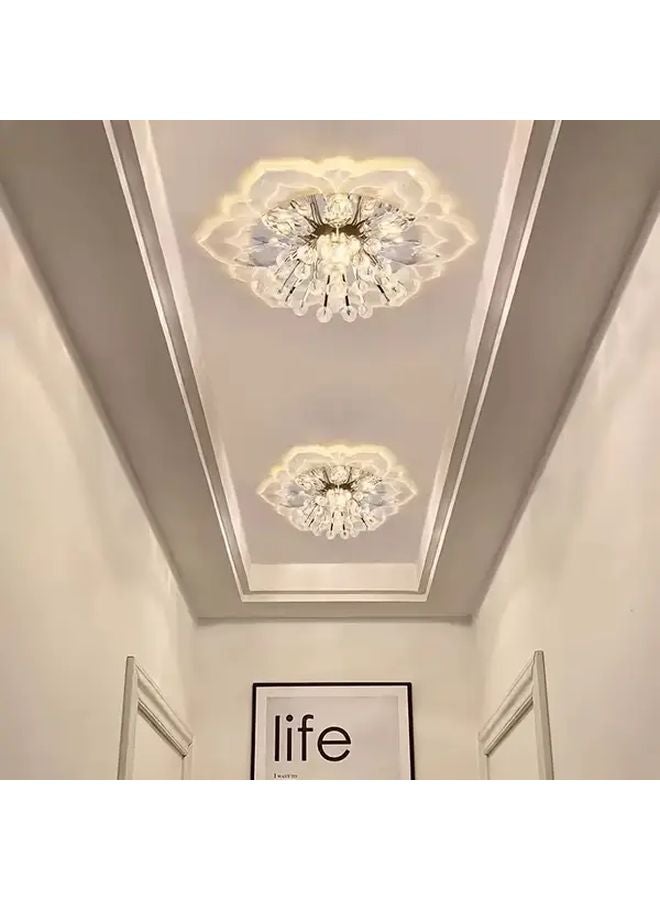 مصباح سقف LED متعدد الألوان زخرفة مشرقة 9 واط بتصميم زهرة صغيرة للمنزل - Image 5